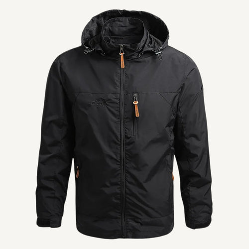 Men's Hooded Waterproof Windbreaker Jacket