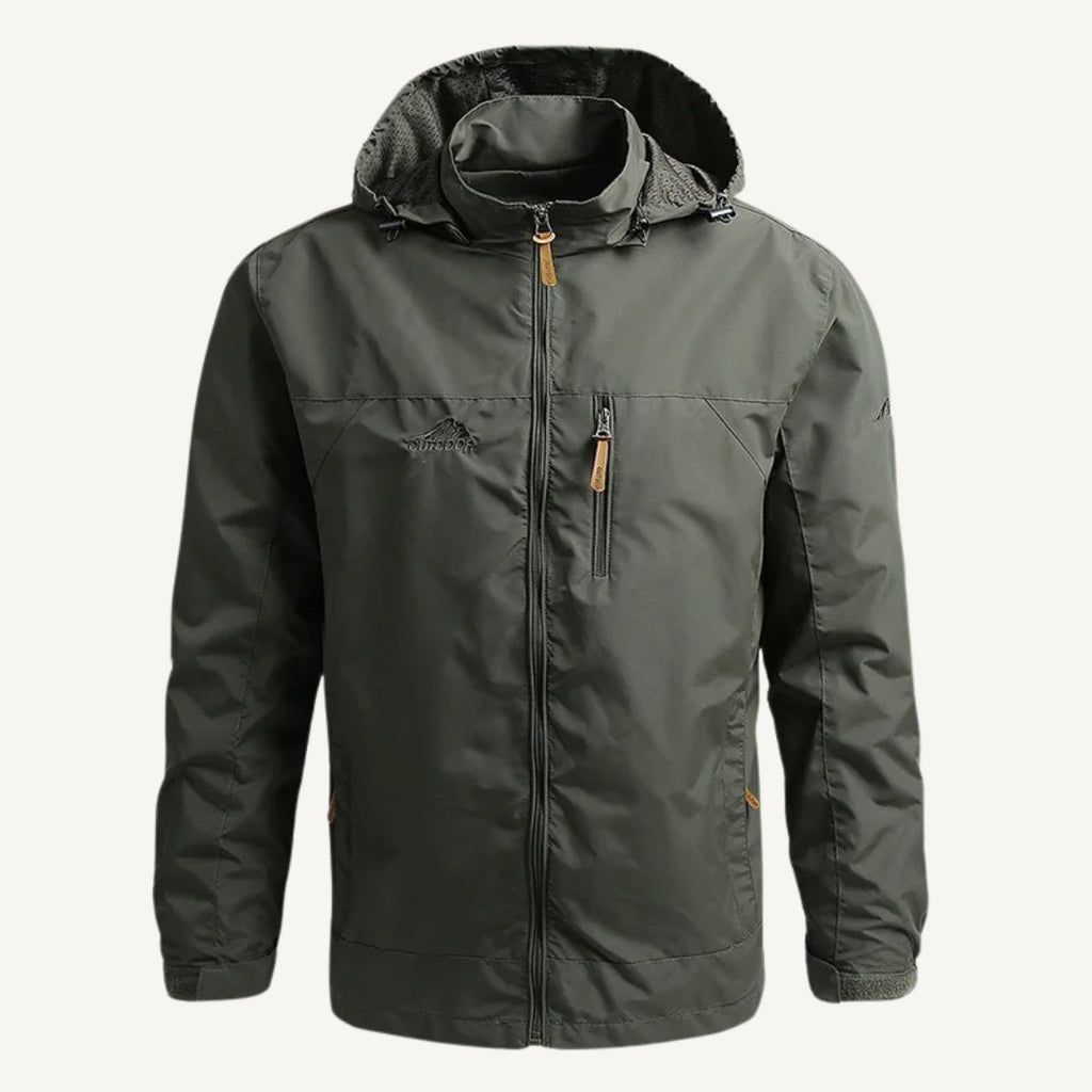 Men's Hooded Waterproof Windbreaker Jacket