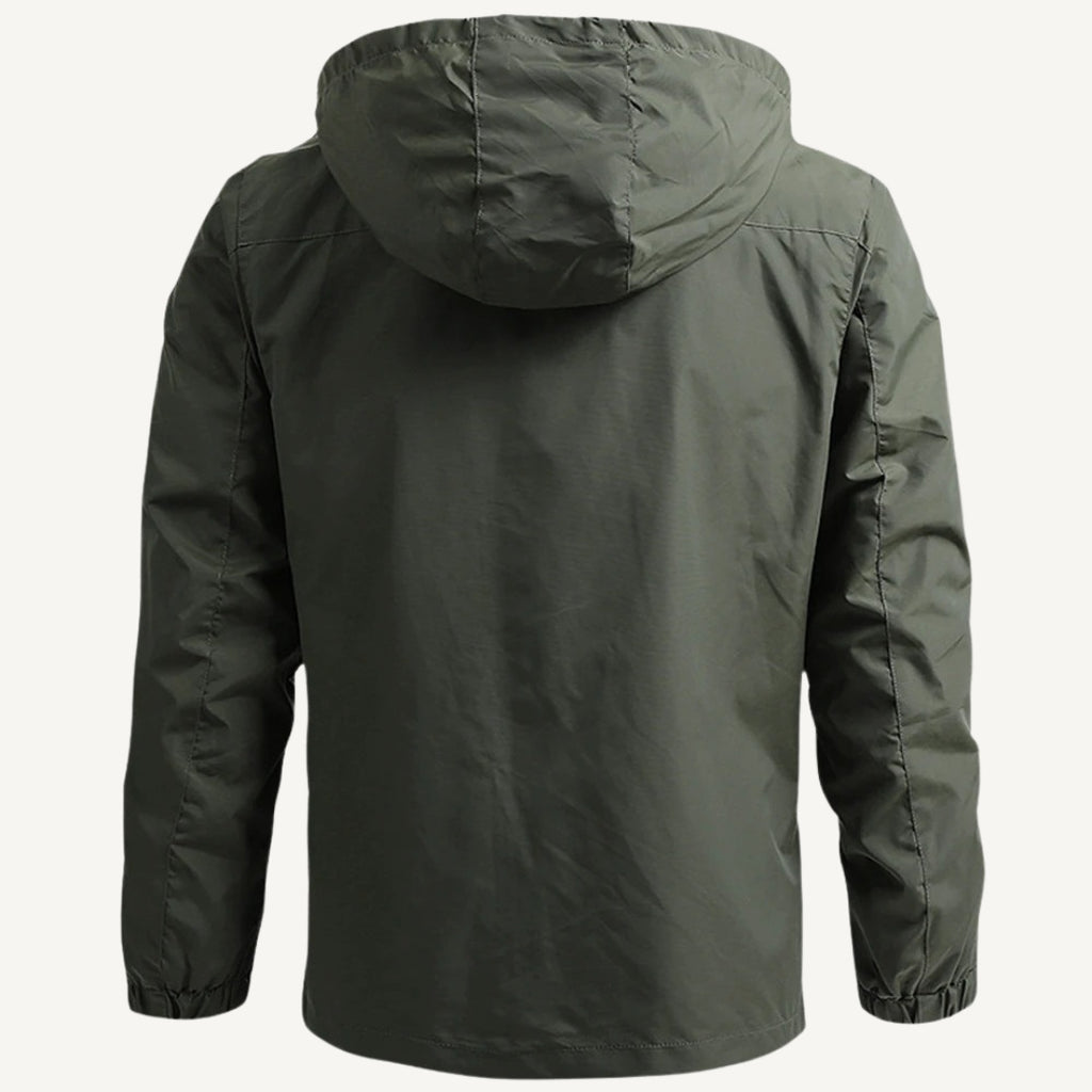Men's Hooded Waterproof Windbreaker Jacket