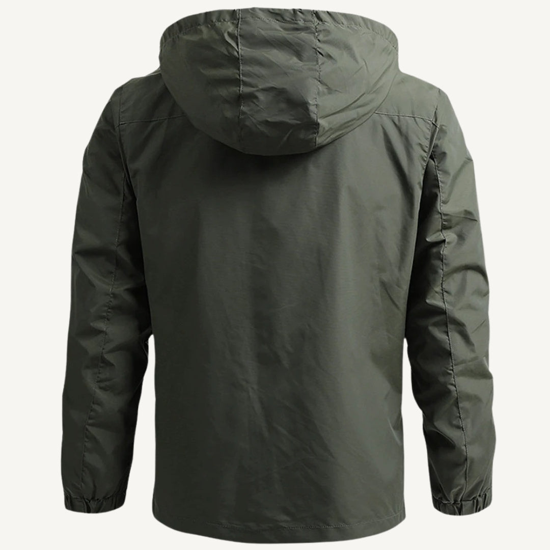 Men's Hooded Waterproof Windbreaker Jacket