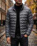 Men's Slim High Collar Quilted Puffer Jacket