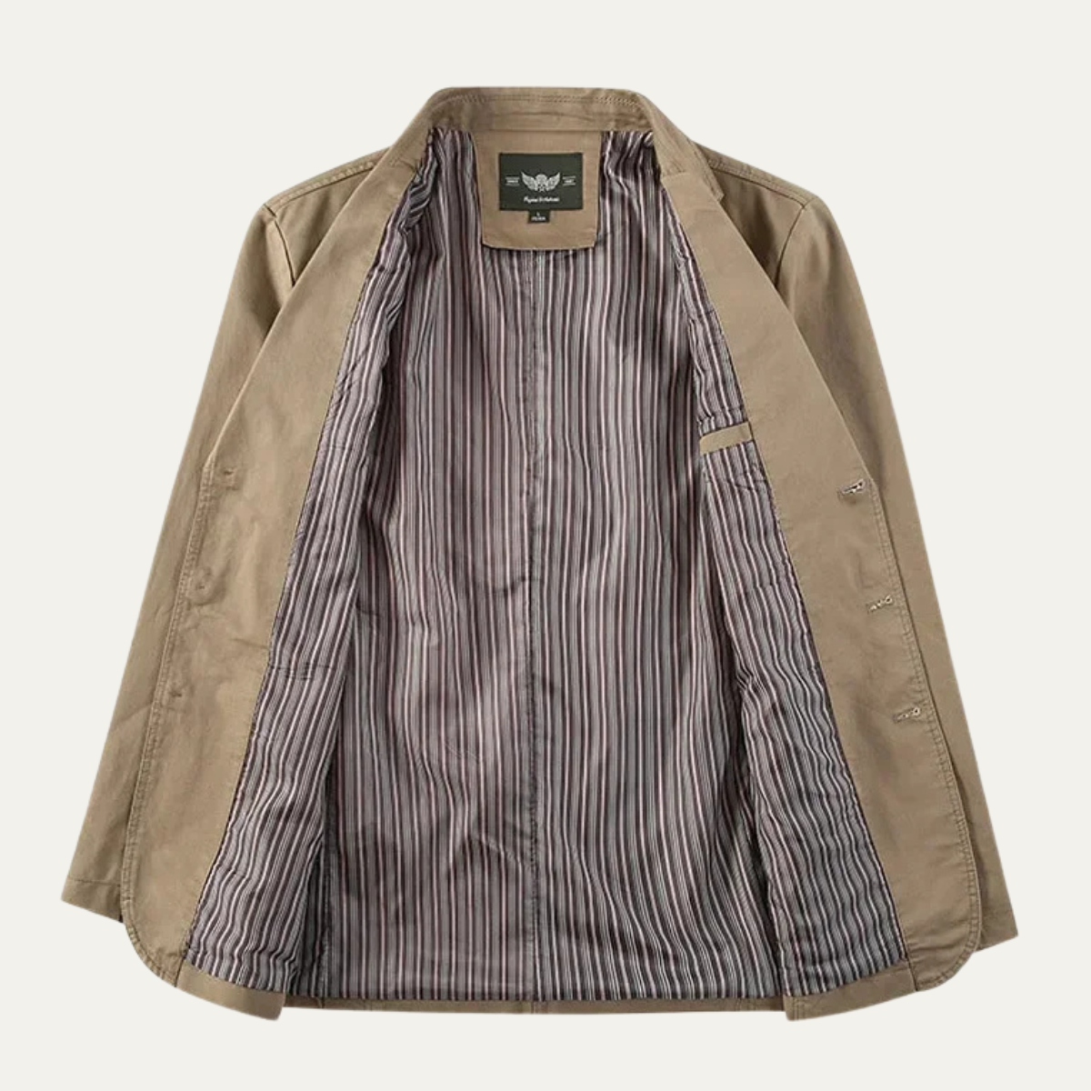 Men's Slim Single Breasted Cotton Blazer