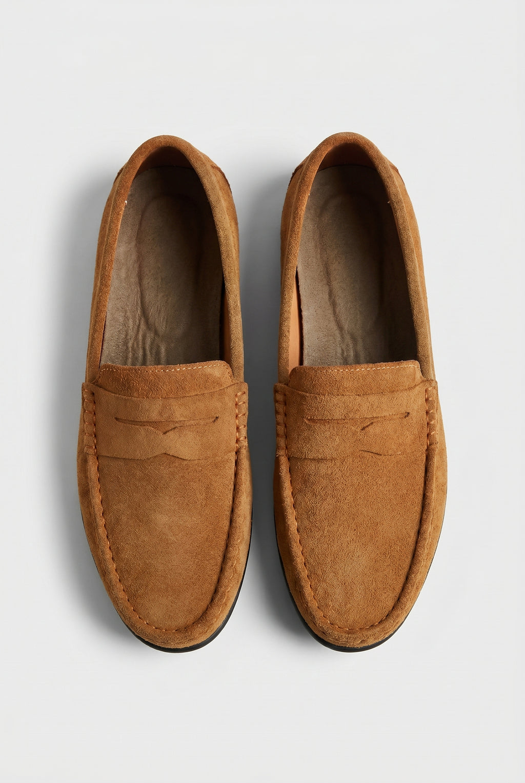 Men's Slip On Suede Penny Loafers