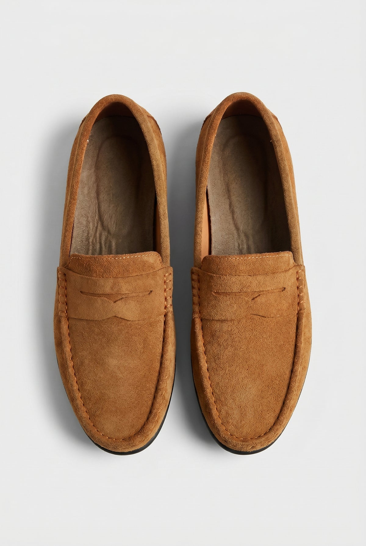 Men's Slip On Suede Penny Loafers
