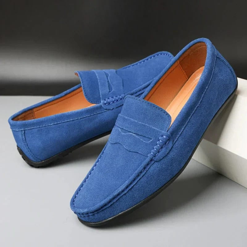 Men's Slip On Suede Penny Loafers