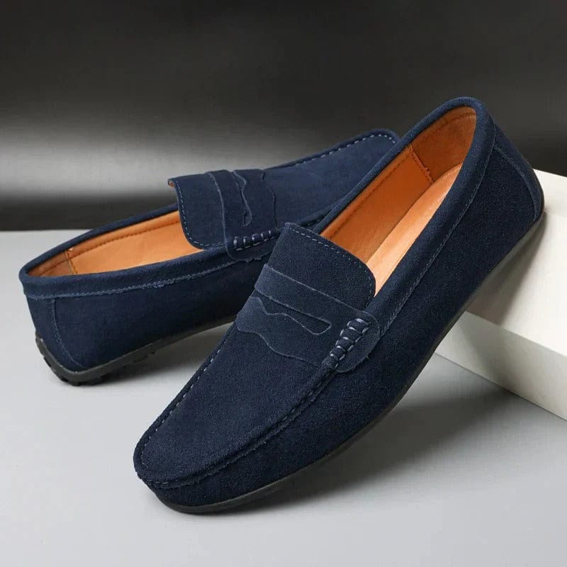 Men's Slip On Suede Penny Loafers