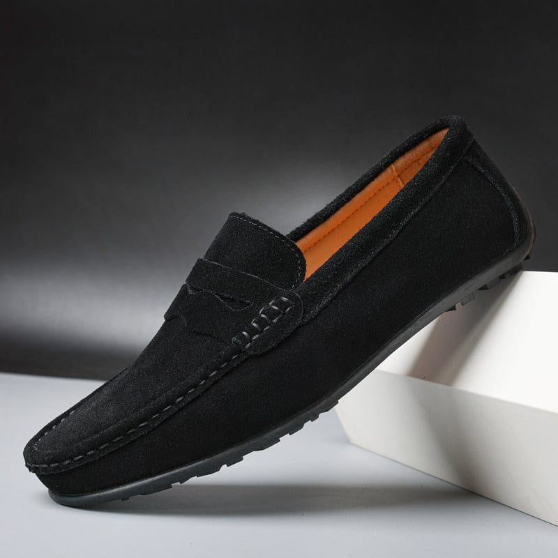 Men's Slip On Suede Penny Loafers