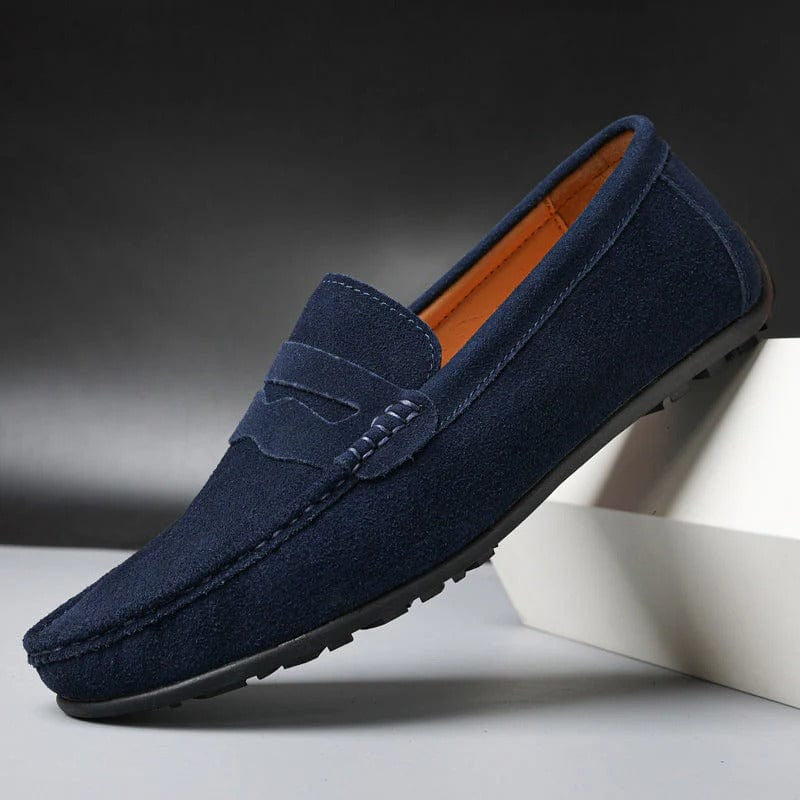 Men's Slip On Suede Penny Loafers