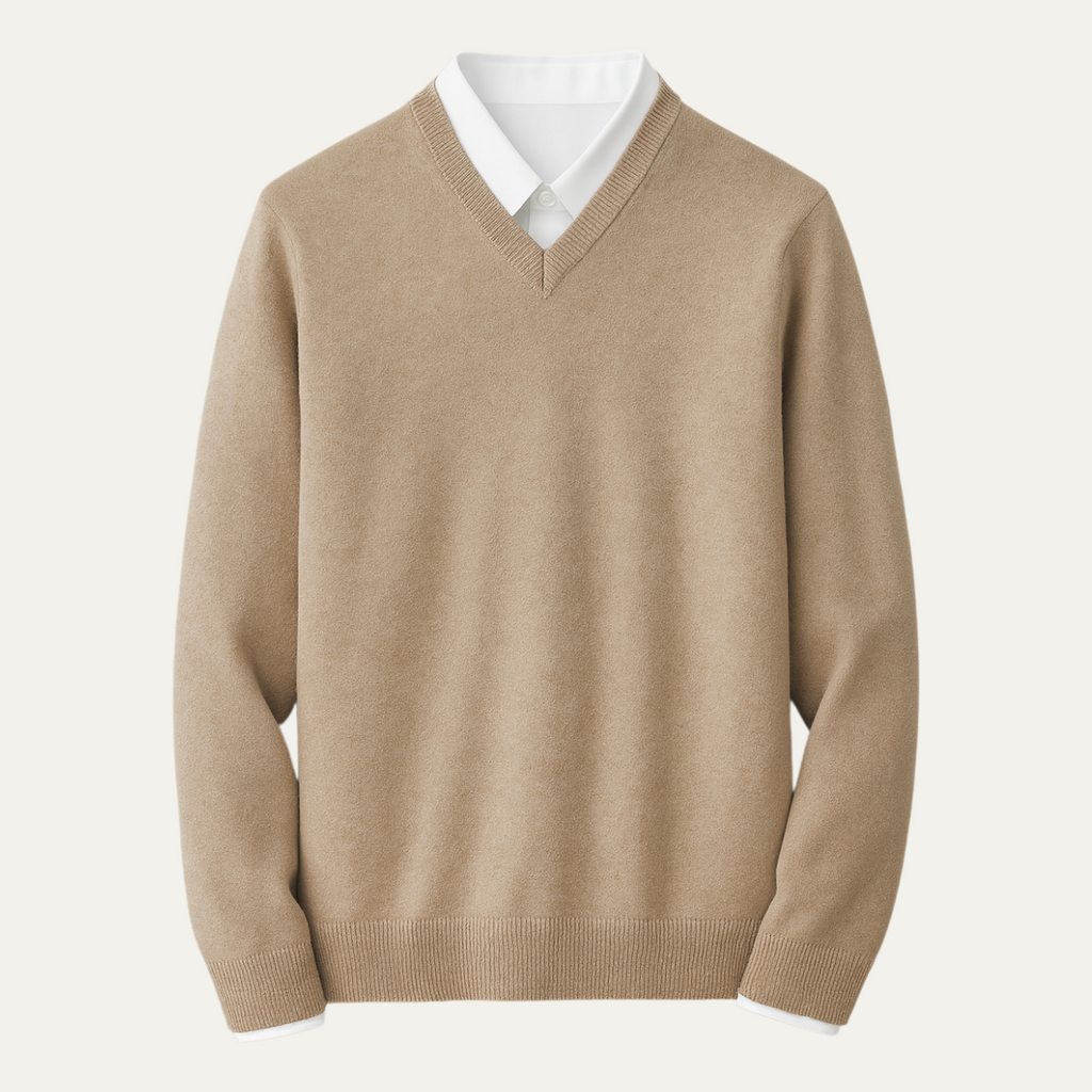 Men's V Neck Cashmere Jumper