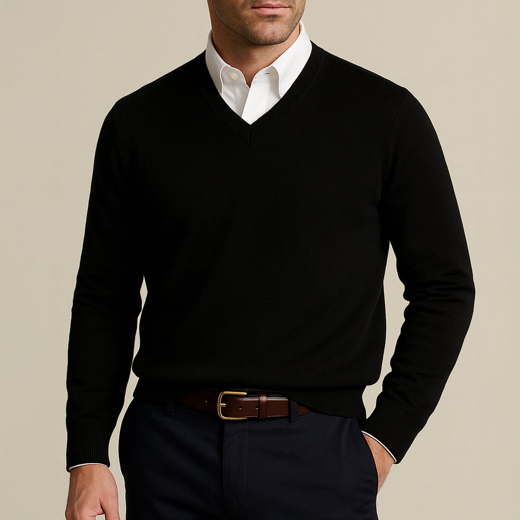 Men's V Neck Cashmere Jumper
