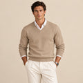 Men's V Neck Cashmere Jumper