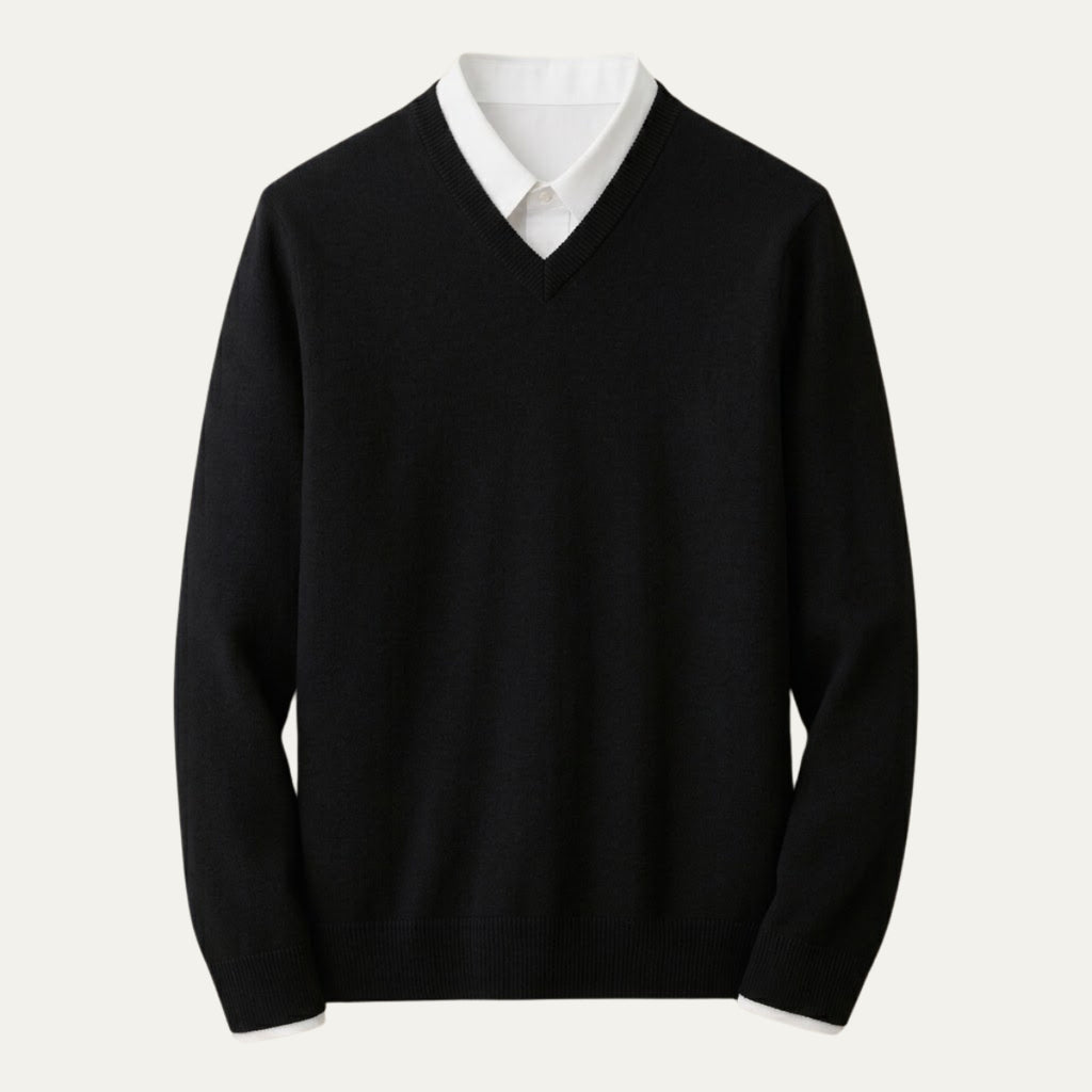 Men's V Neck Cashmere Jumper