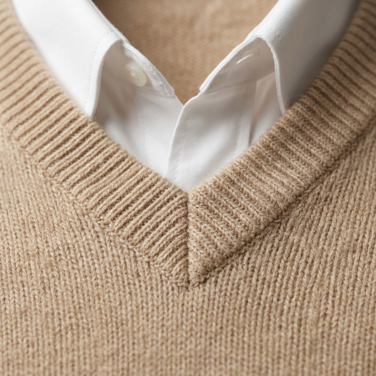 Men's V Neck Cashmere Jumper