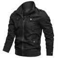 Slim Zip-Up High Collar Bomber Jacket