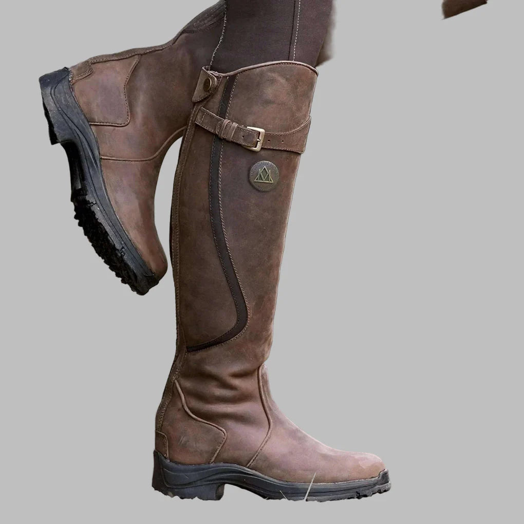 Women's Buckle Orthopaedic Leather Boots