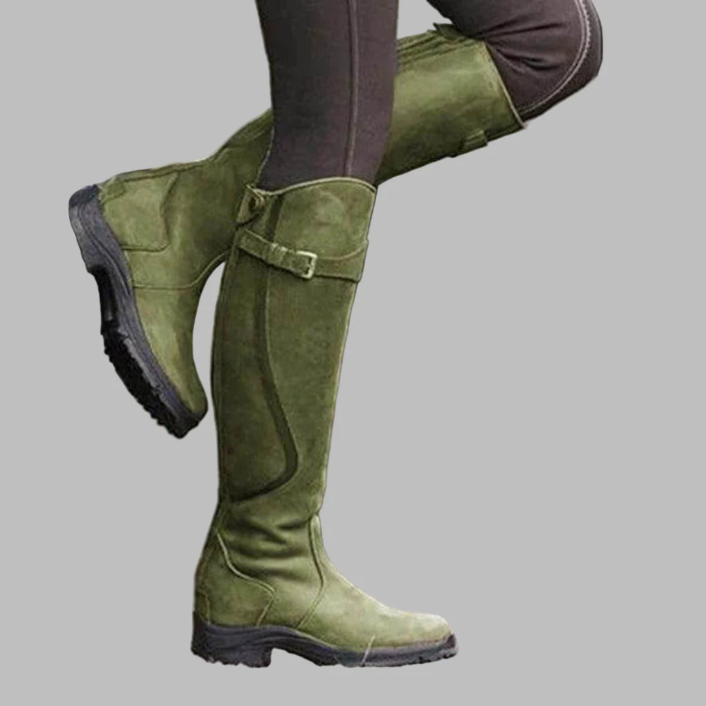 Women's Buckle Orthopaedic Leather Boots