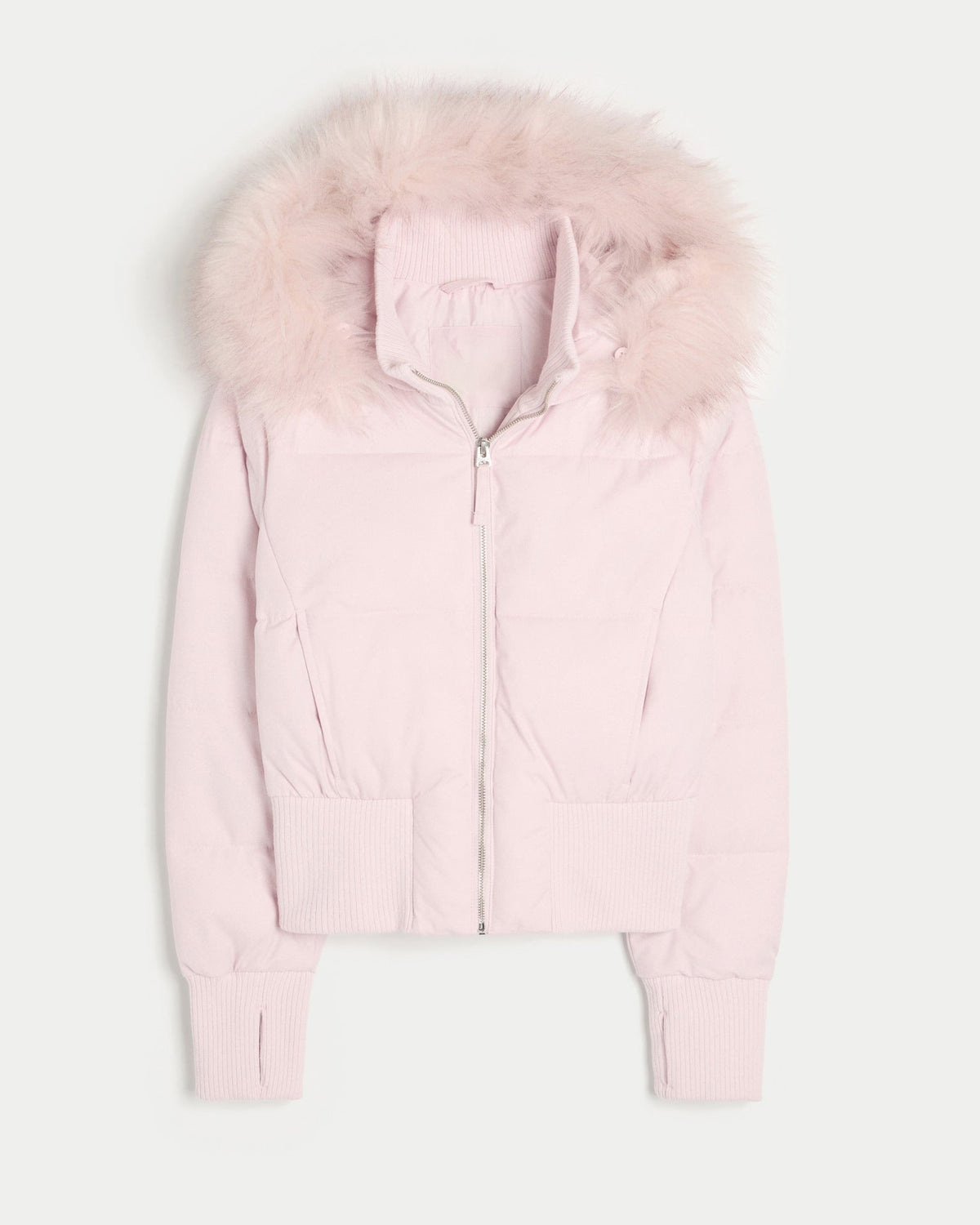 Women's Cropped Quilted Hooded Puffer Jacket