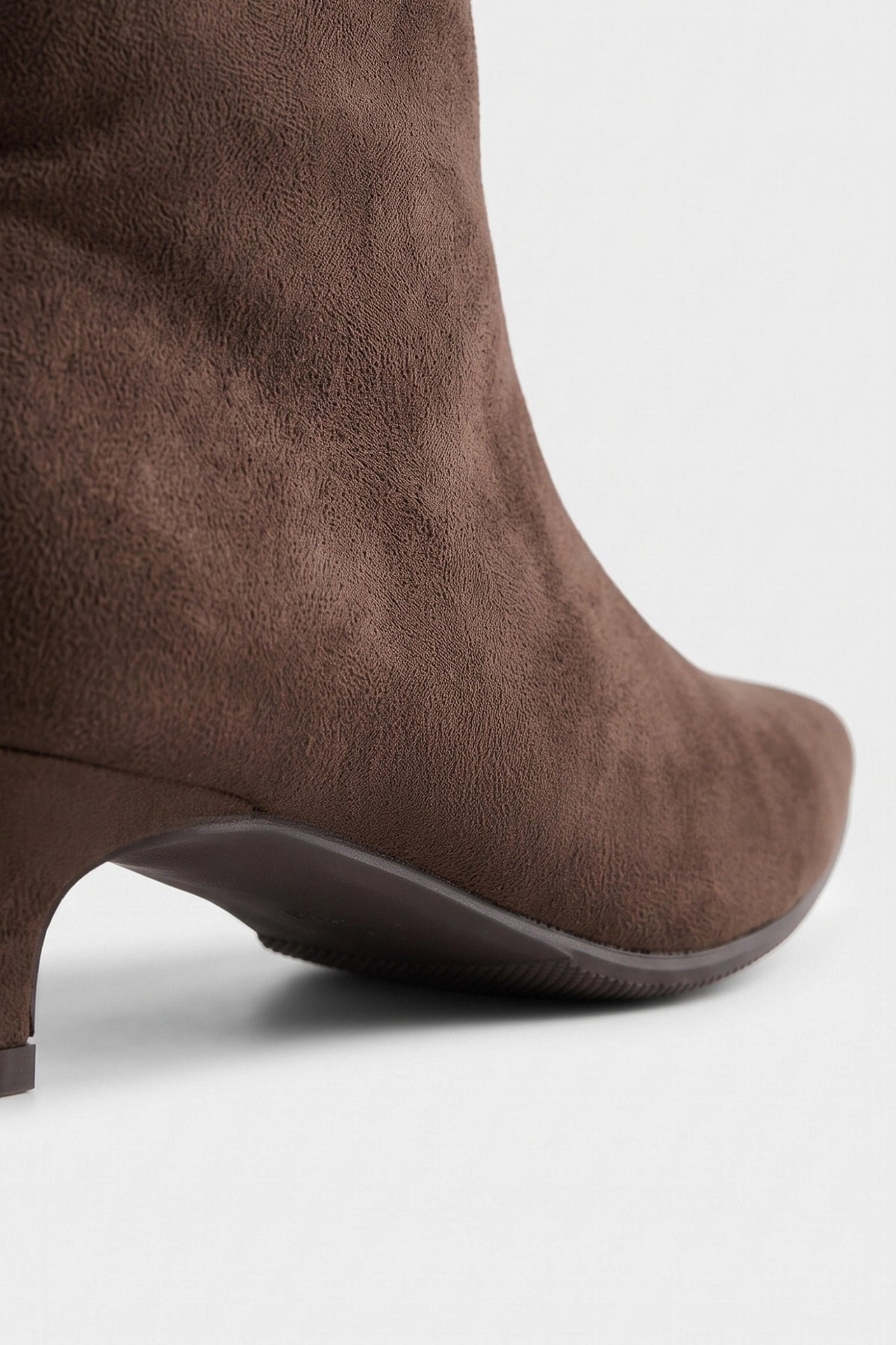 Women's Faux Suede Pointed Toe Ankle Boots