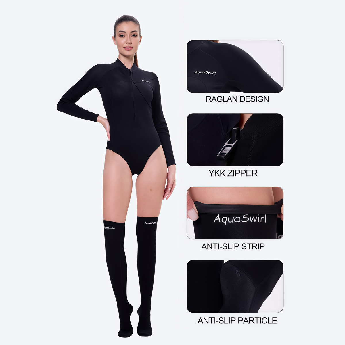 Women's Fitted Long Sleeve Wetsuit