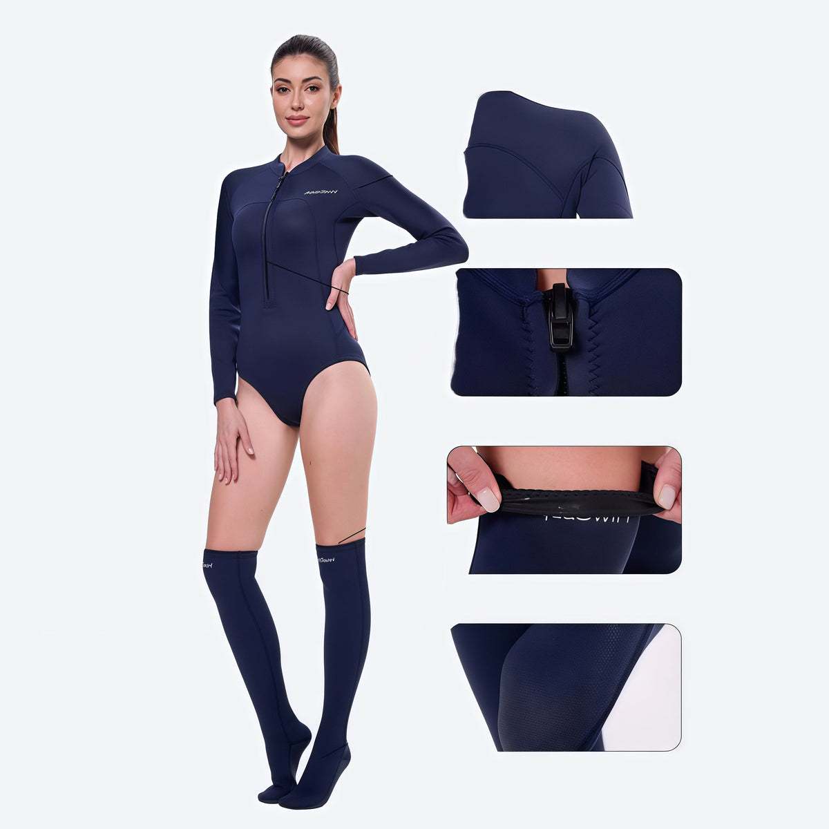 Women's Fitted Long Sleeve Wetsuit