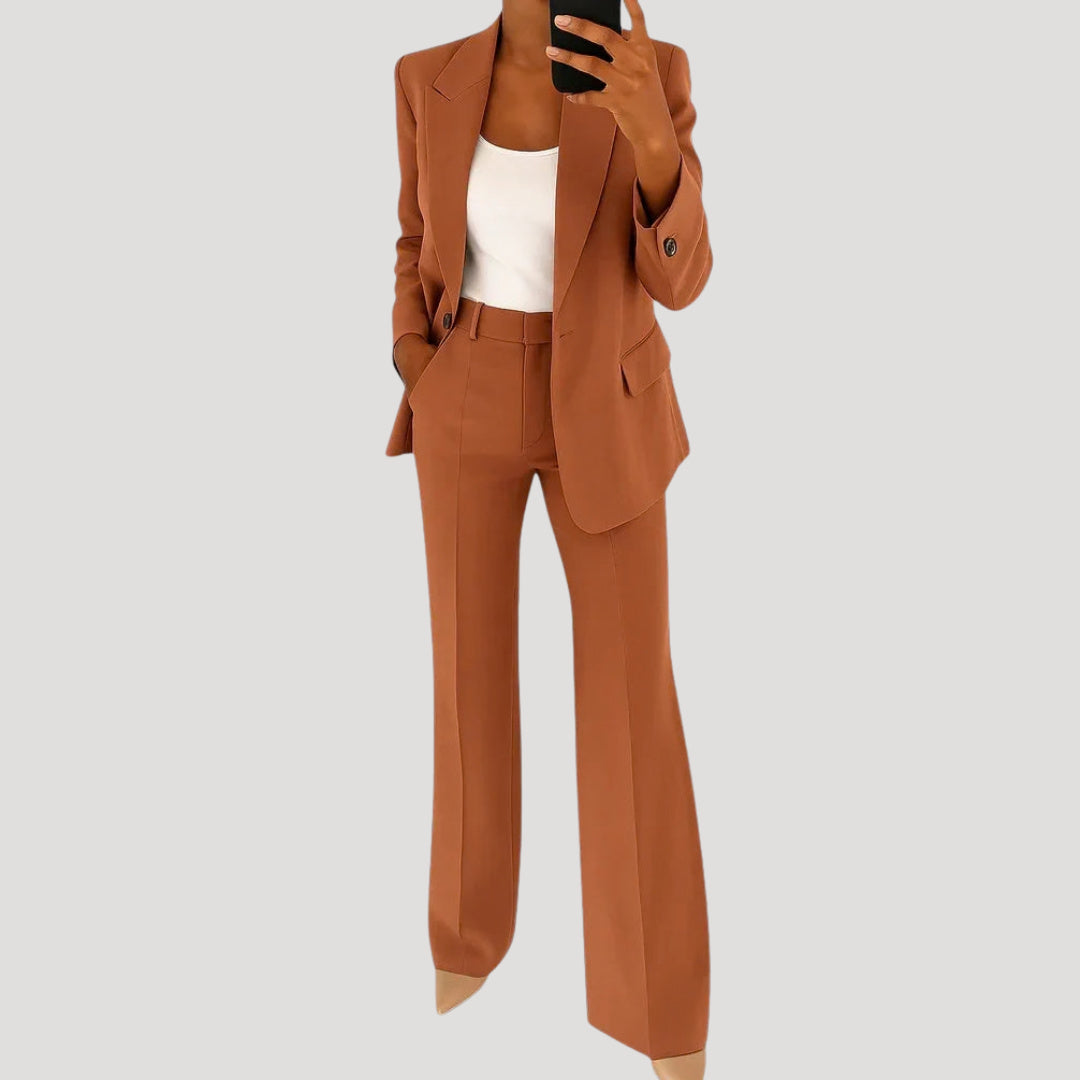 Women's High Waisted Long Sleeve Co Ord Set