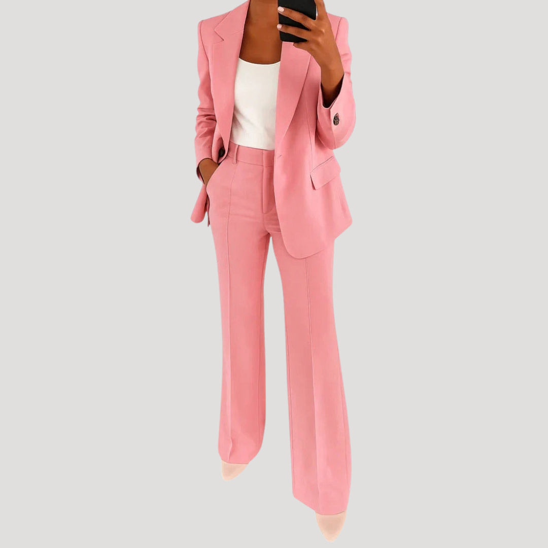 Women's High Waisted Long Sleeve Co Ord Set