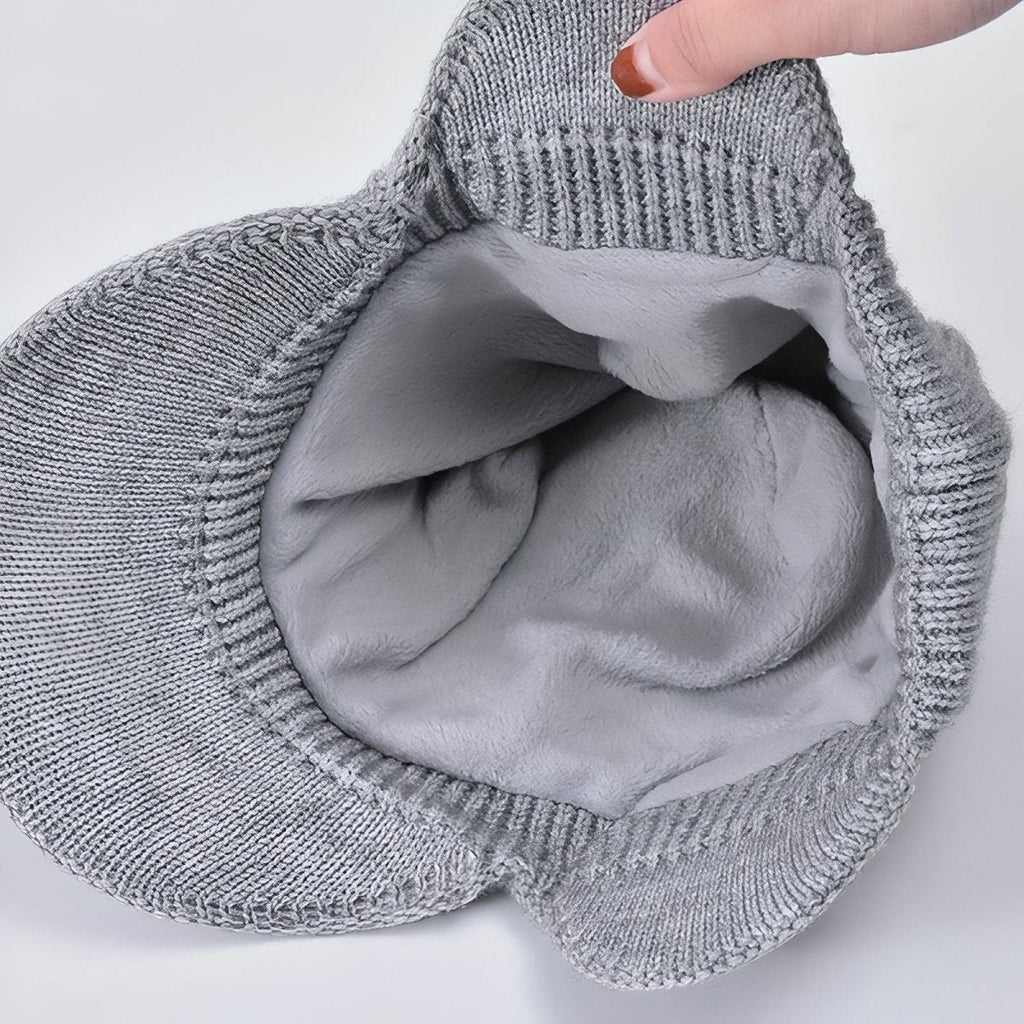 Women's Ribbed Knitted Winter Hat