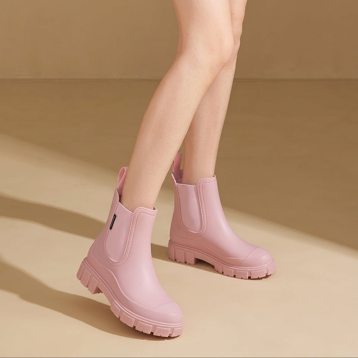 Women's Waterproof Chunky Sole Chelsea Boots