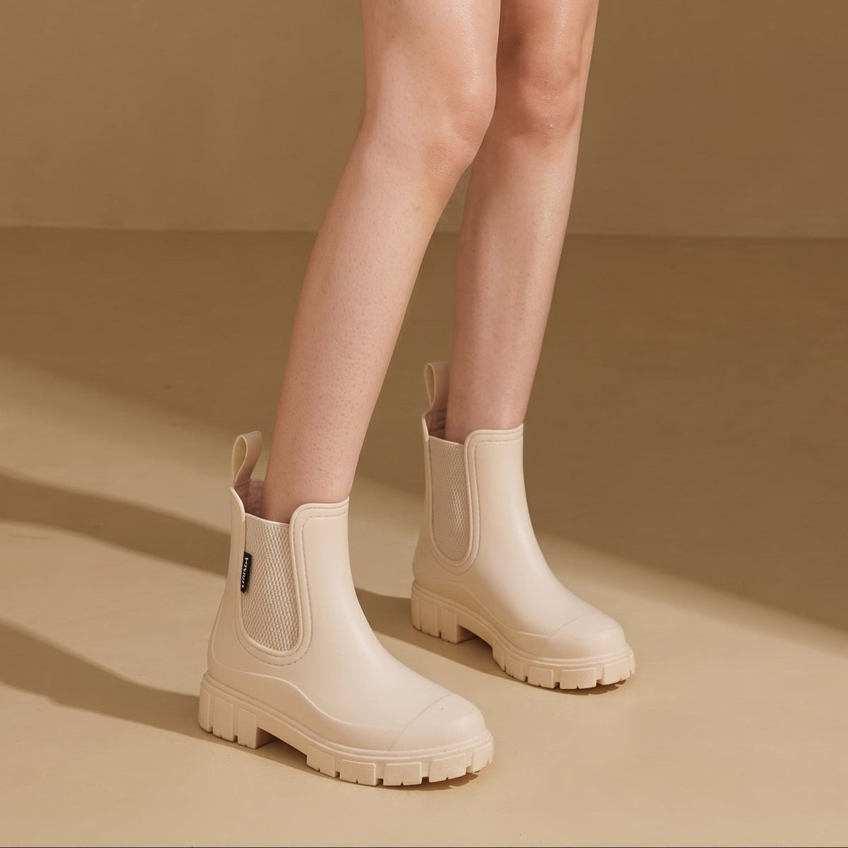 Women's Waterproof Chunky Sole Chelsea Boots