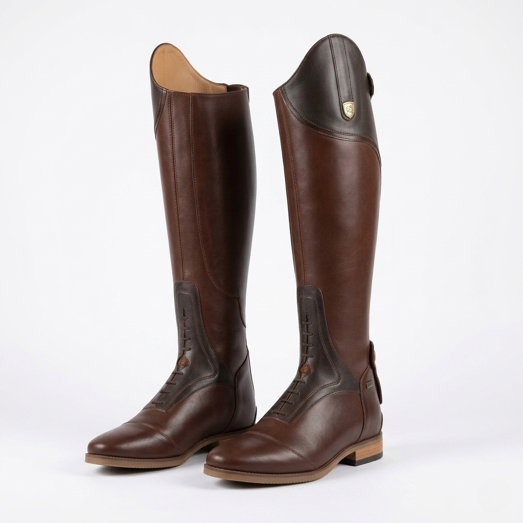 Women's Zip-Up Faux Leather Riding Boots