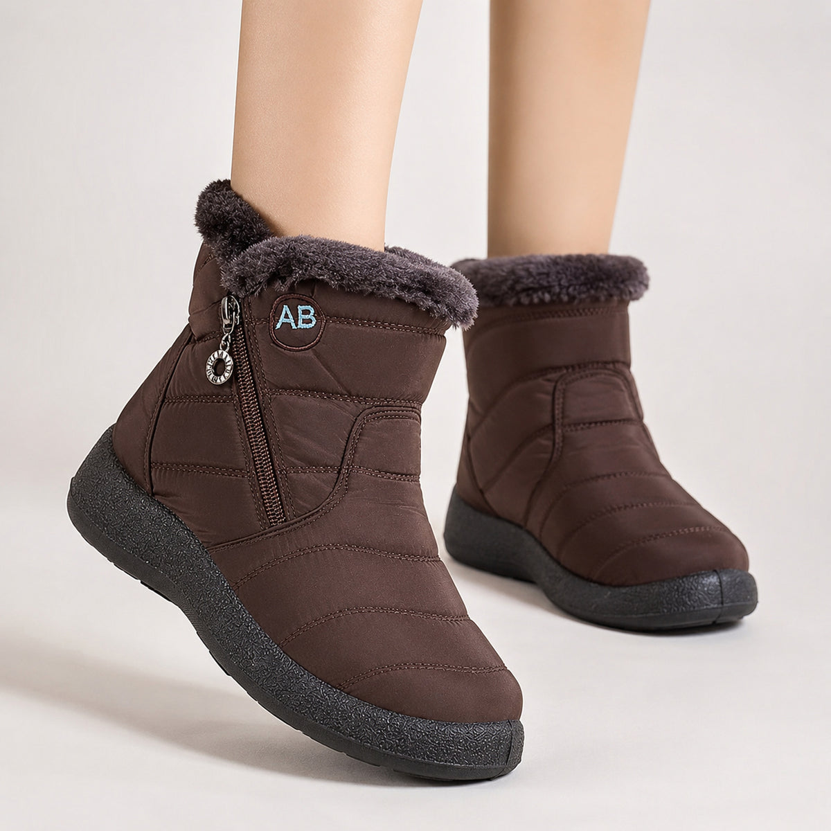 Women's Zip-Up Waterproof Ankle Boots
