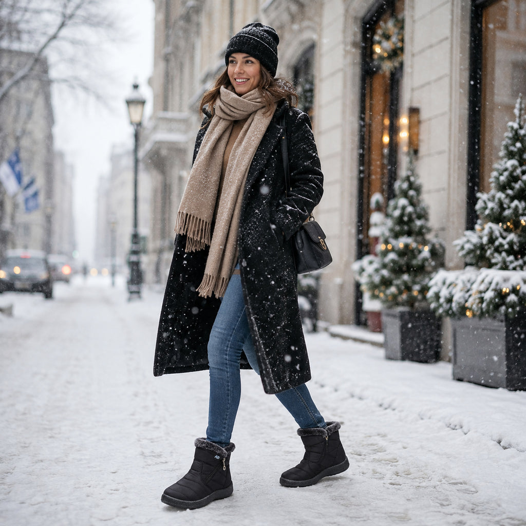 Women's Zip-Up Waterproof Ankle Boots