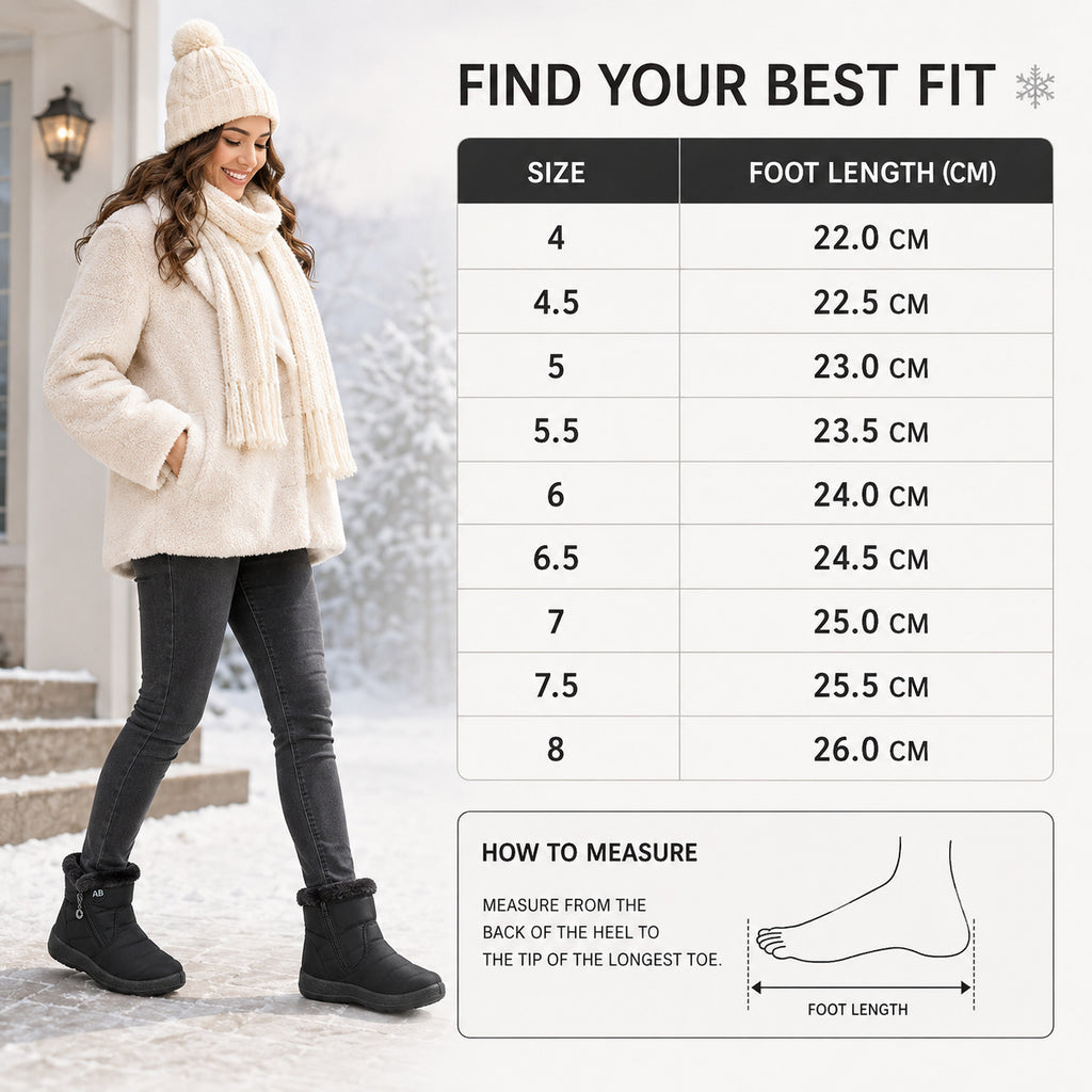 Women's Zip-Up Waterproof Ankle Boots