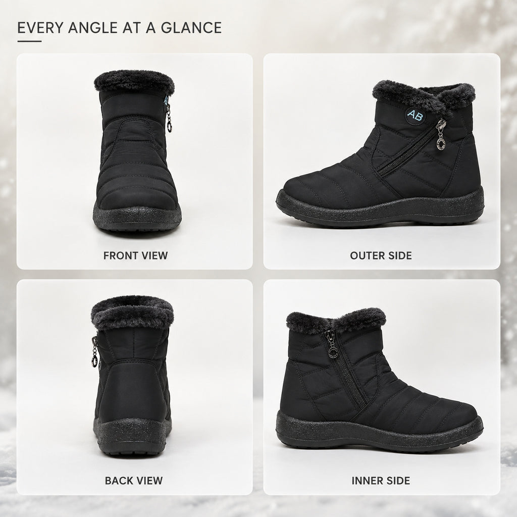 Women's Zip-Up Waterproof Ankle Boots